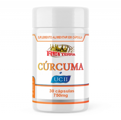 Cúrcuma + UC II - 30 Cáps. 750mg
