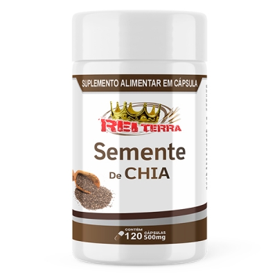 Semente de Chia - 120 Cáps. 500mg