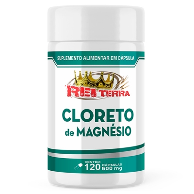 Cloreto de Magnésio - 120 Cáps. 500mg
