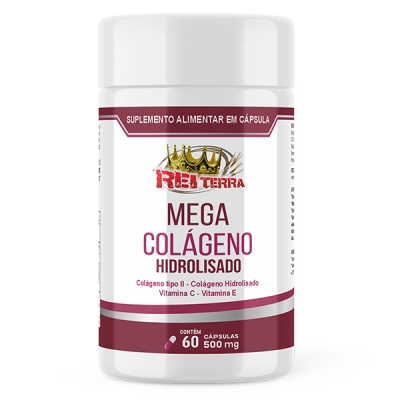 Mega Colágeno Hidrolisado - 60 Cáps. 500mg