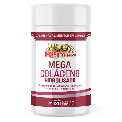 Mega Colágeno Hidrolisado - 120 Cáps. 500mg