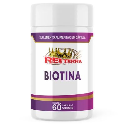 Biotina - 60 Cáps. 500mg
