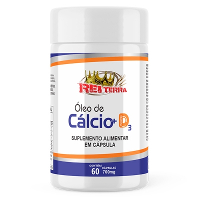 Óleo de Cálcio + D3 - 60 Cáps. 500mg