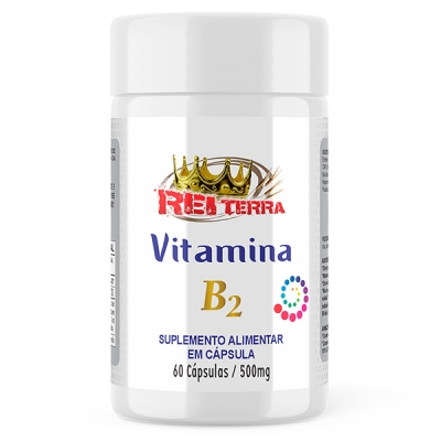 Vitamina B2 - 60 Cáps. 500mg