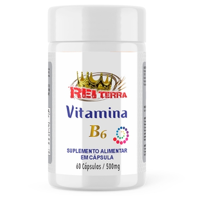 Vitamina B6 - 60 Cáps. 500mg